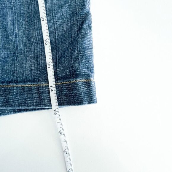 H&M Women's Blue Denim Mini Skirt With Curve Adjustable Back Strap Size 8 - Picture 6 of 6